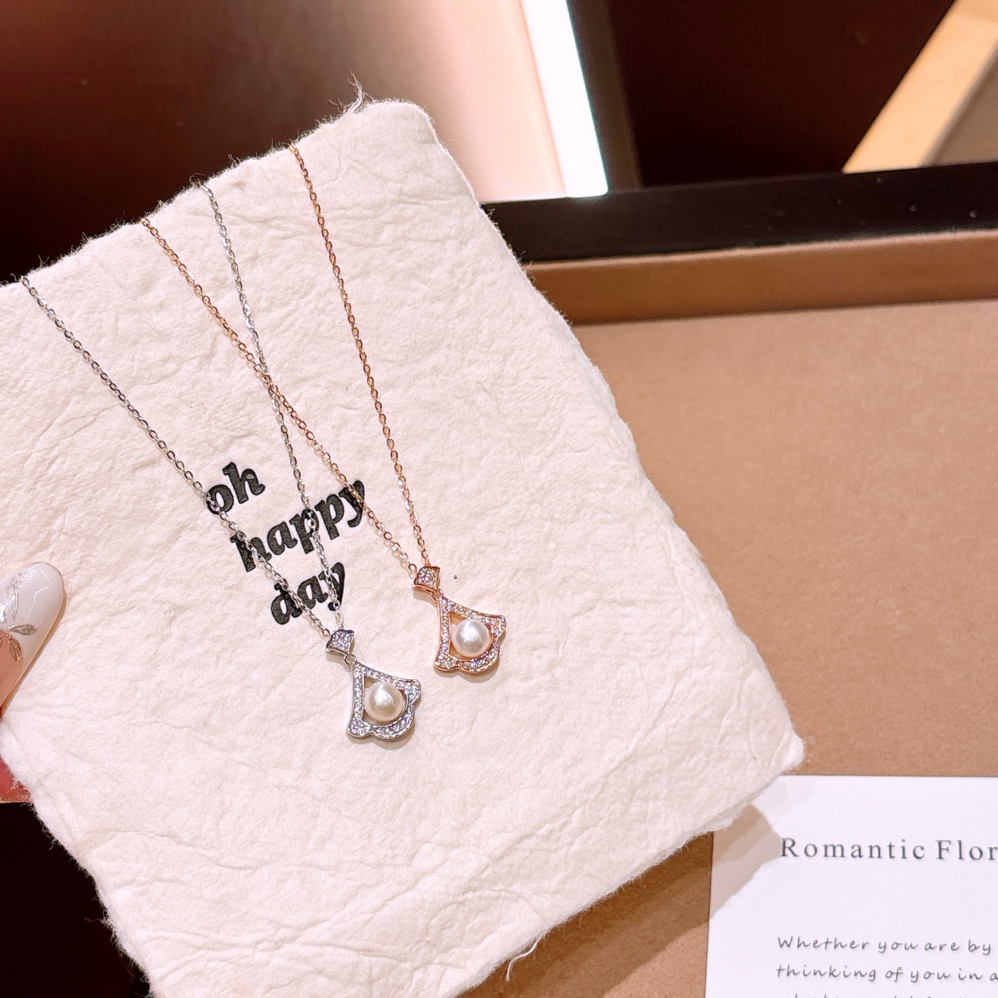 韓国風アレルギー対応シルバーネックレスゴールド 記念日