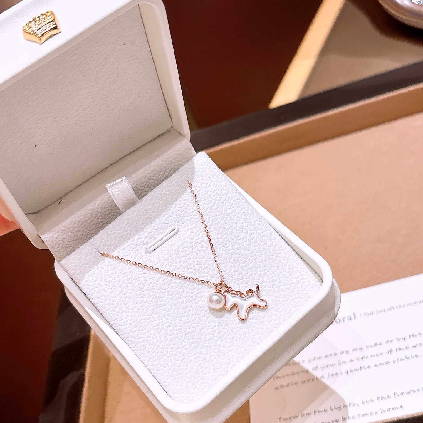 エレガント純銀ネックレスゴールド 婚約