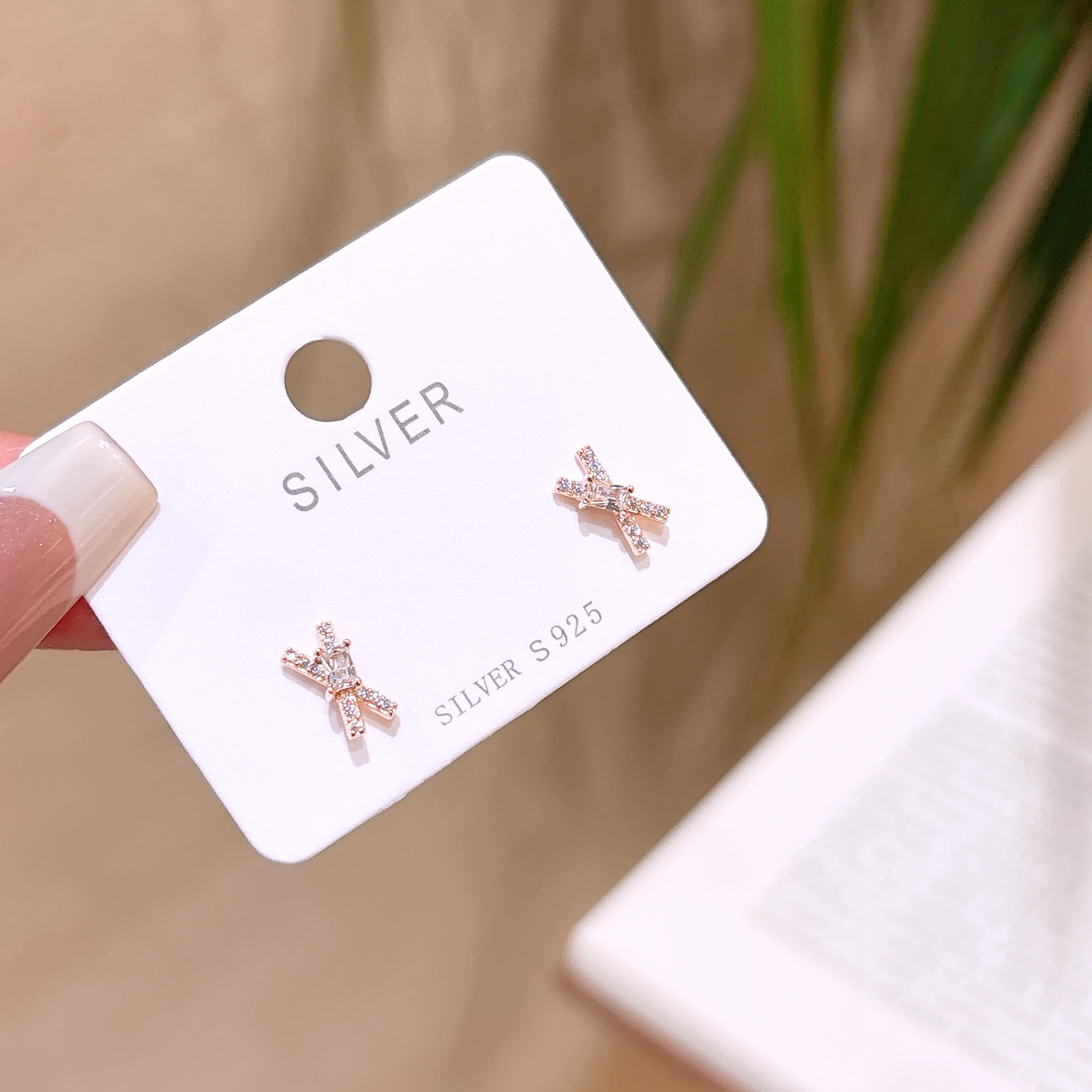 高級感ファインシルバーイヤリングゴールド ギフト