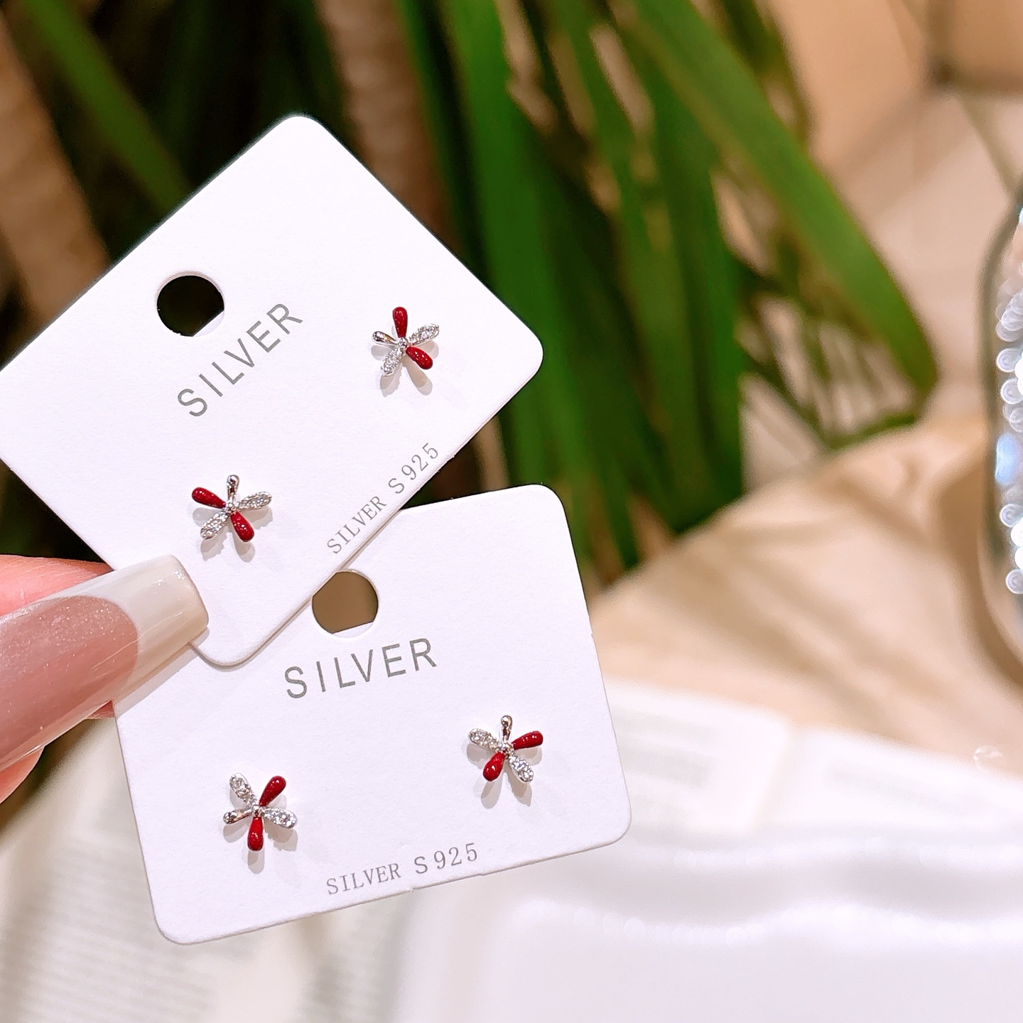 インスタ風ファインシルバーイヤリングゴールド 卒業