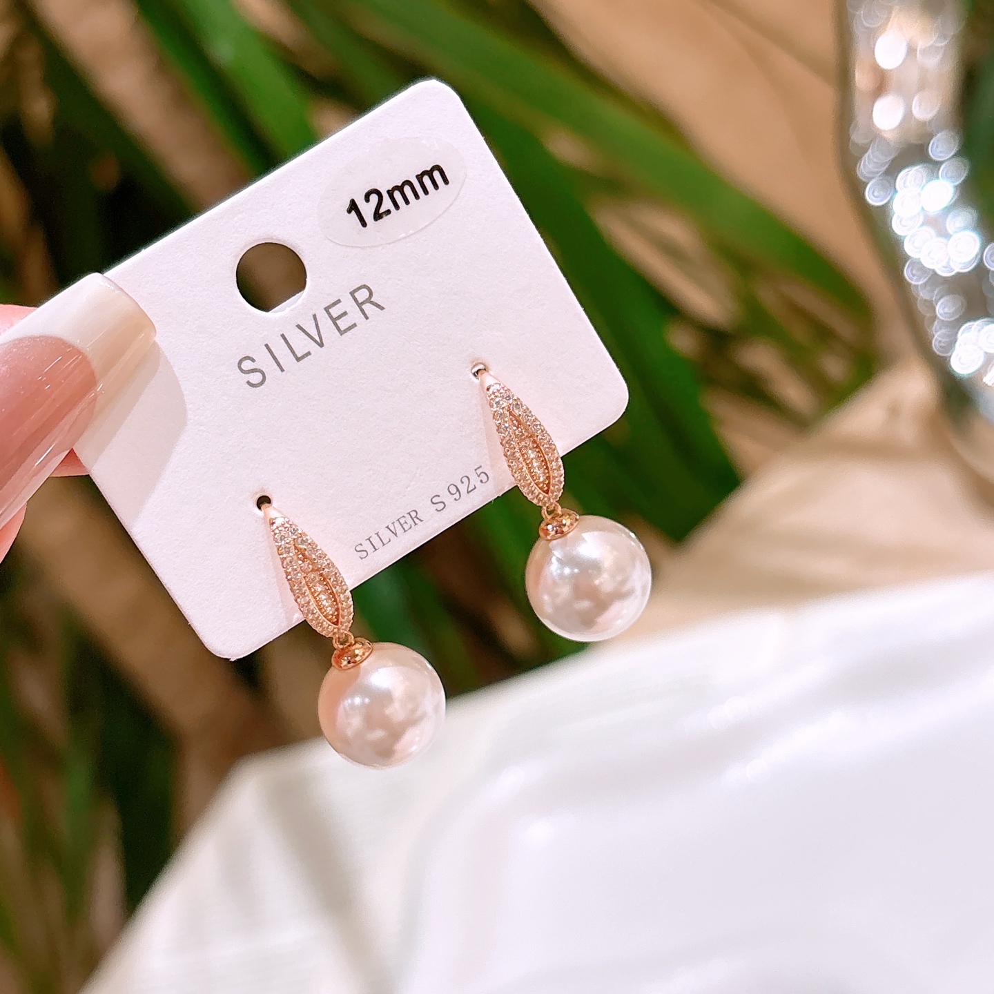 幻想的アレルギー対応シルバードロップ＆スレッドイヤリングシルバー 婚姻届提出