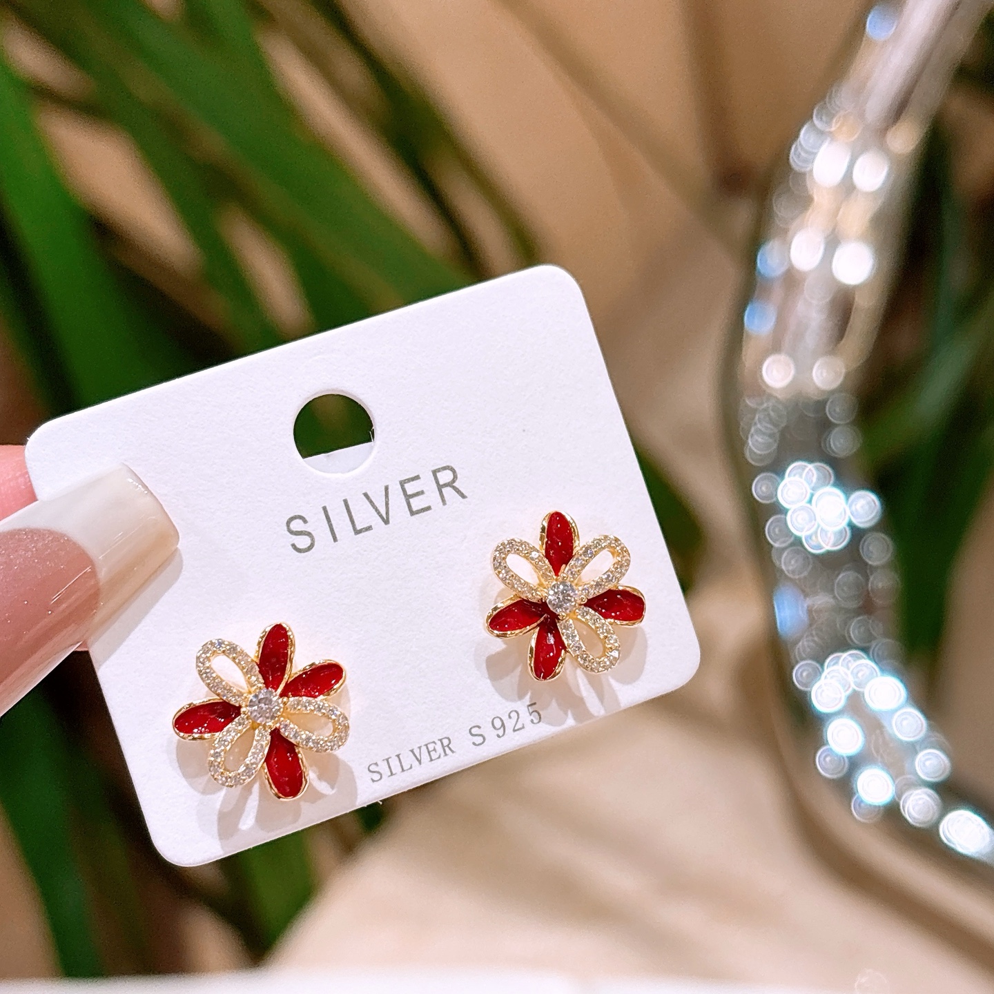 さわやか系低アレルギー銀イヤリングシルバー 誕生日