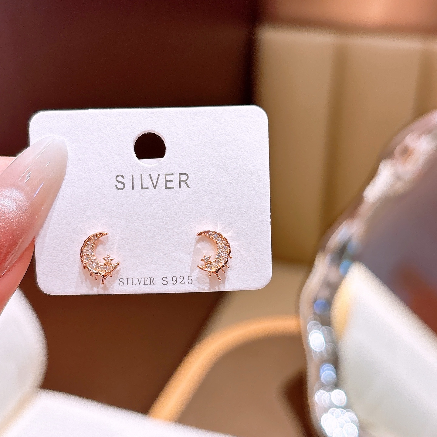 清純S925スターリングシルバーイヤリングシルバー 新築祝い