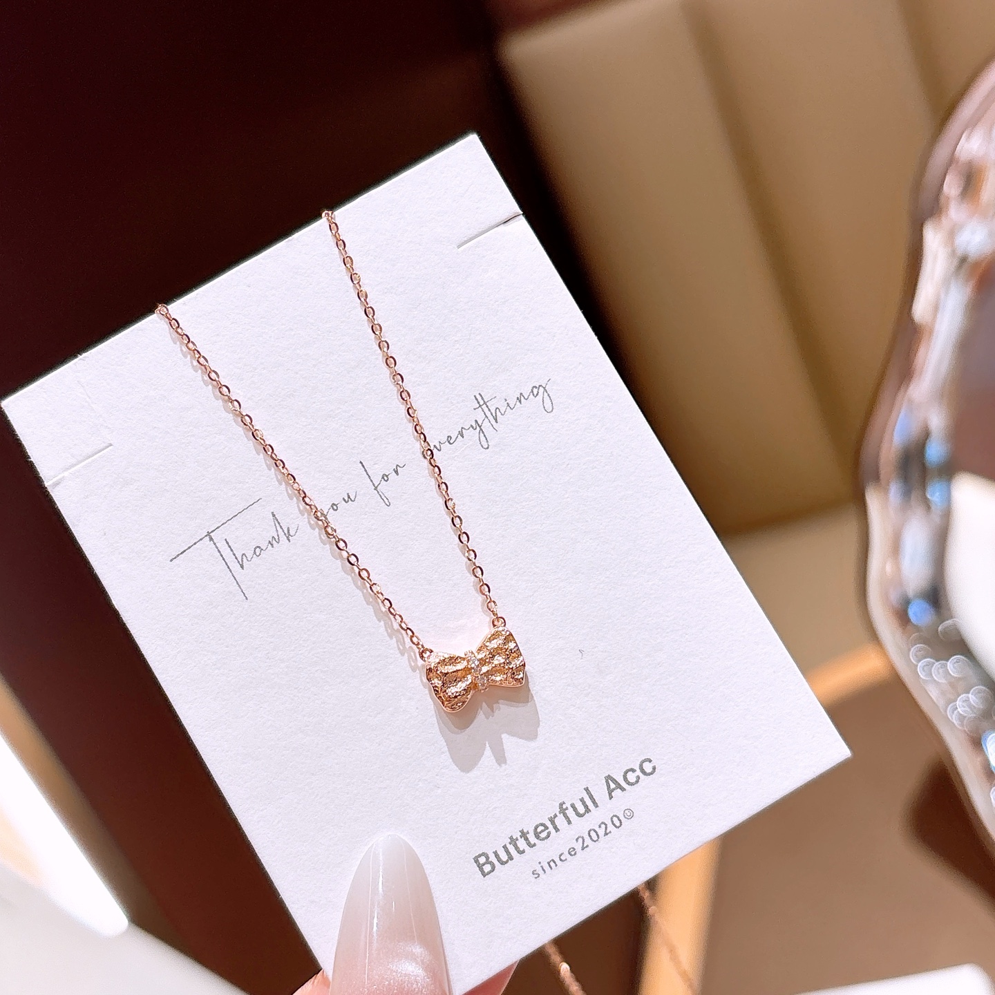 高級感アレルギー対応シルバーネックレスゴールド 母の日