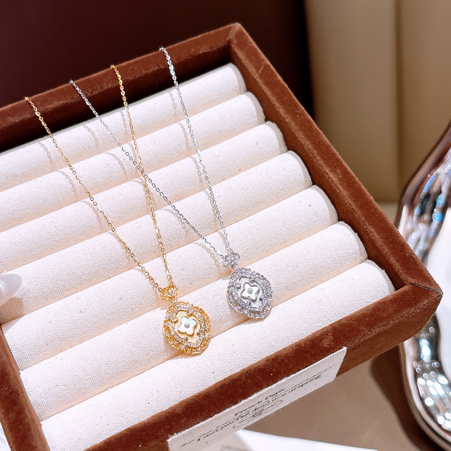 繊細ニッケル無添加銀ネックレスシルバー ウェディング