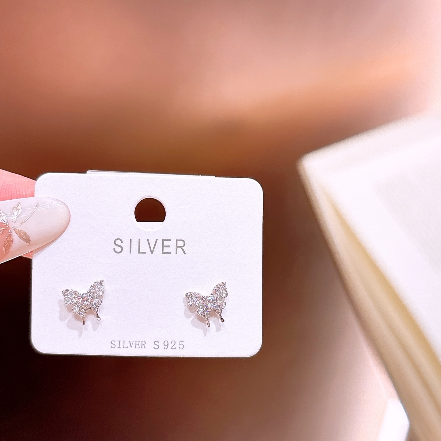 ロマンチック純銀イヤリングシルバー パーティー