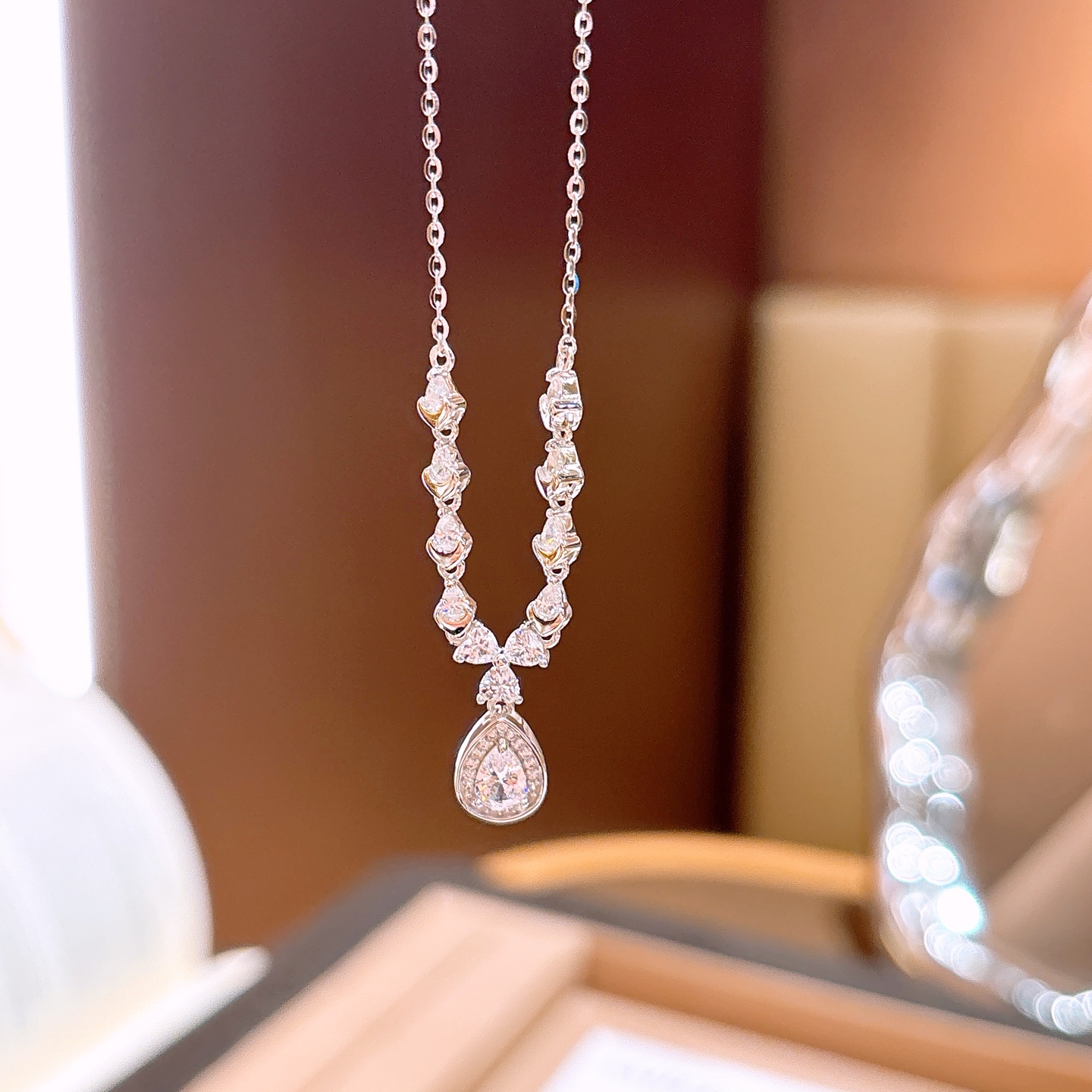 フレッシュS925スターリングシルバーネックレスシルバー 母の誕生日