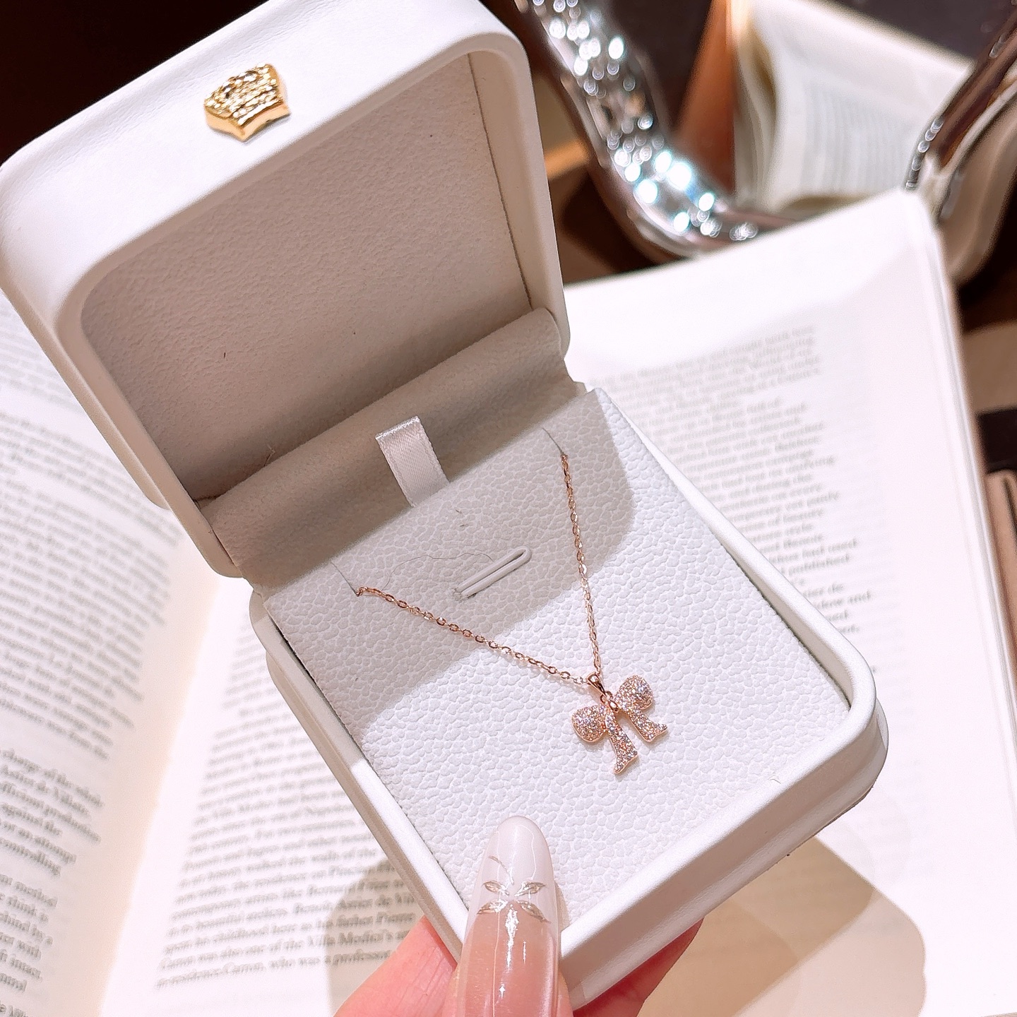 ユニーク低アレルギー銀ネックレスゴールド 母の日