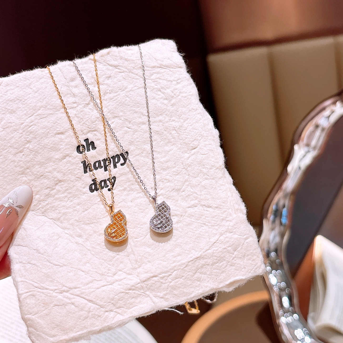 シックファインシルバーネックレスシルバー ウェディング