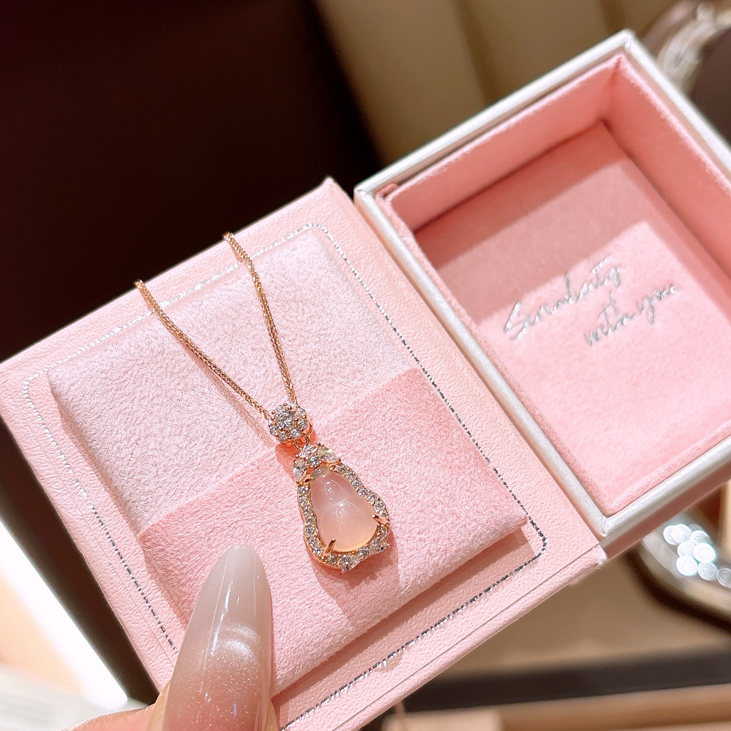 知性的低アレルギー銀ネックレスゴールド ウェディング