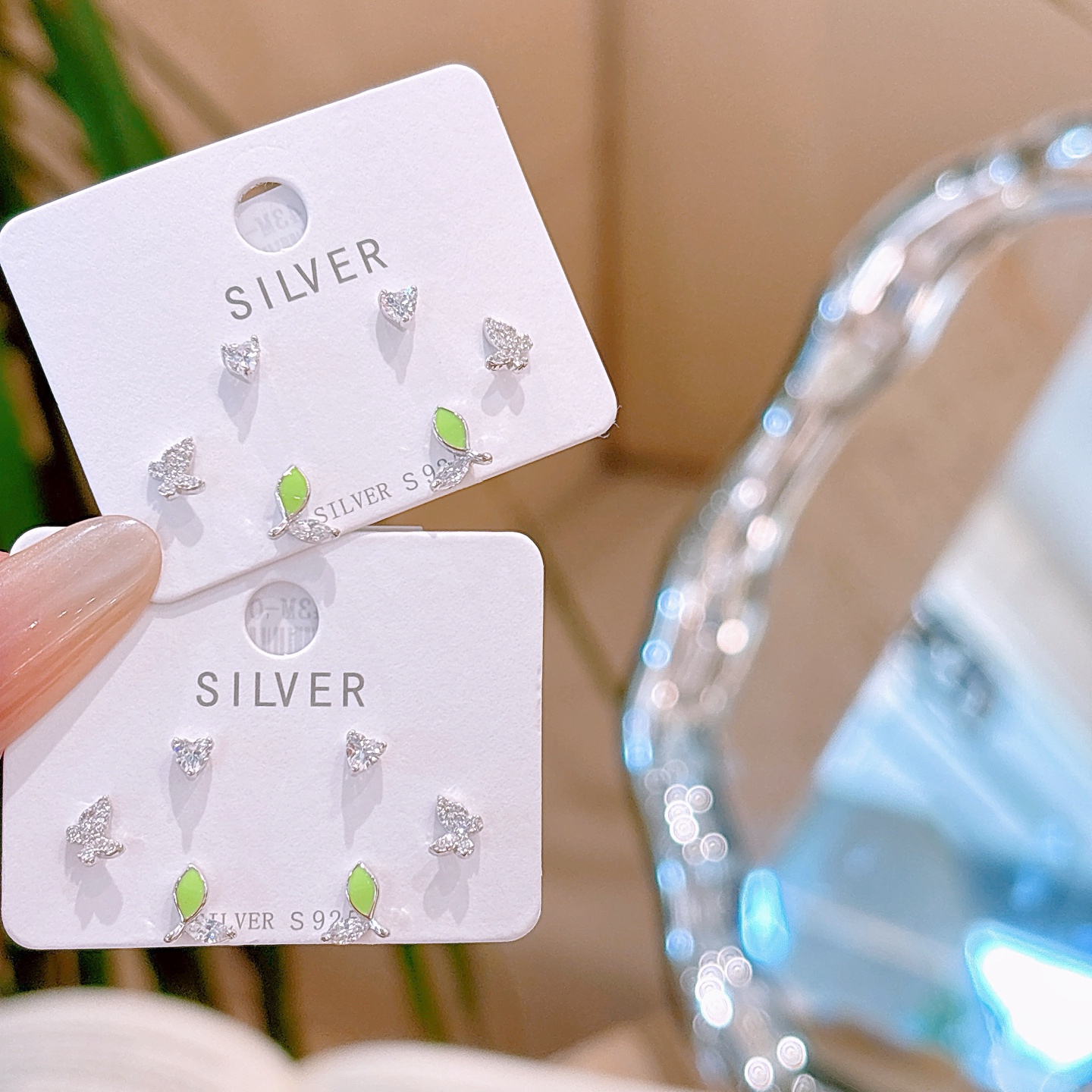 精巧高品質シルバーイヤリングシルバー 婚約