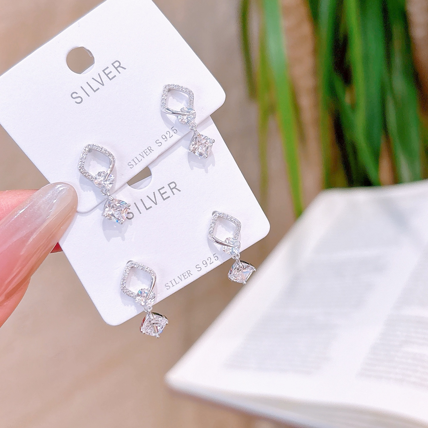 Solid Silver Earrings Sweet Housewarming Silver