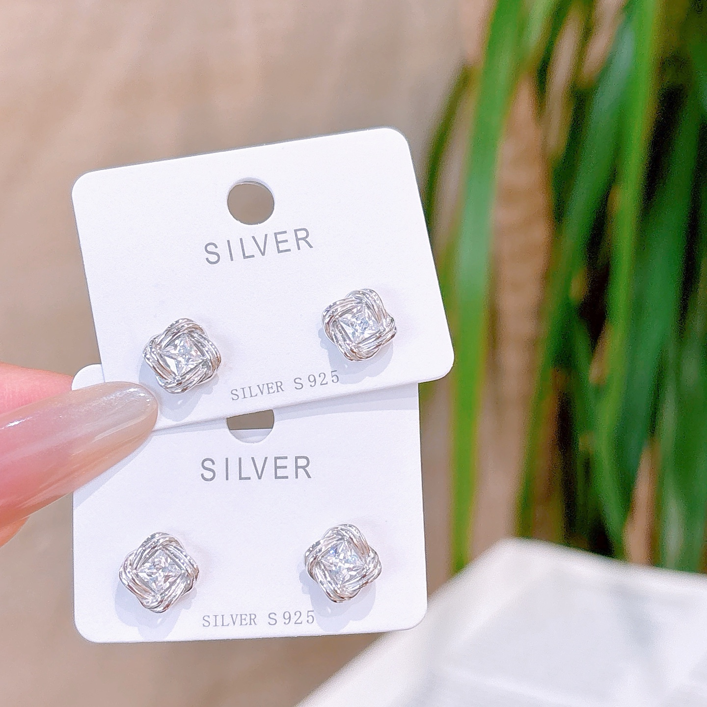 925 Silver Earrings Forest Mother's Birthday Silver