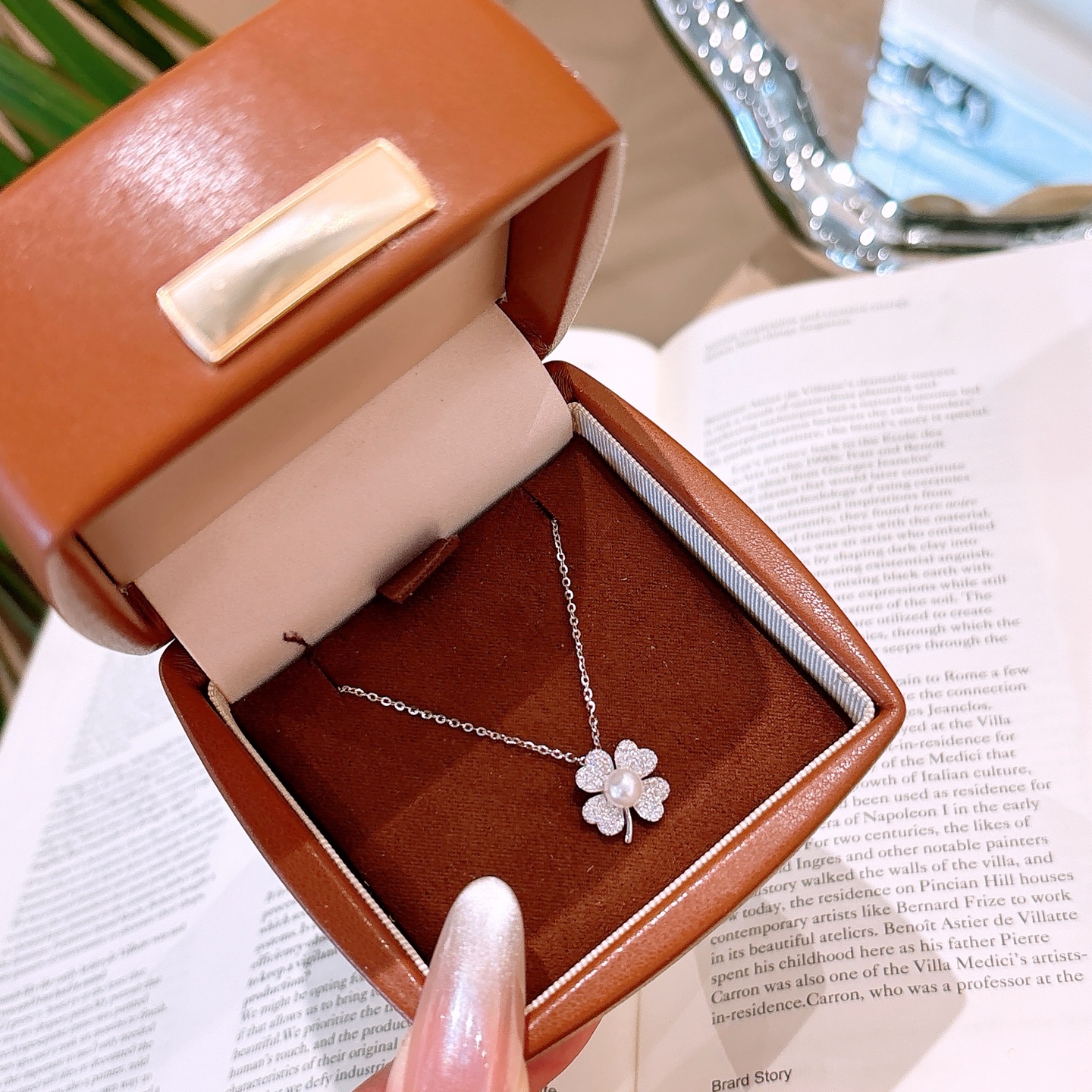 Hypoallergenic Silver Moissanite Necklace Intellectual Self-love Gold