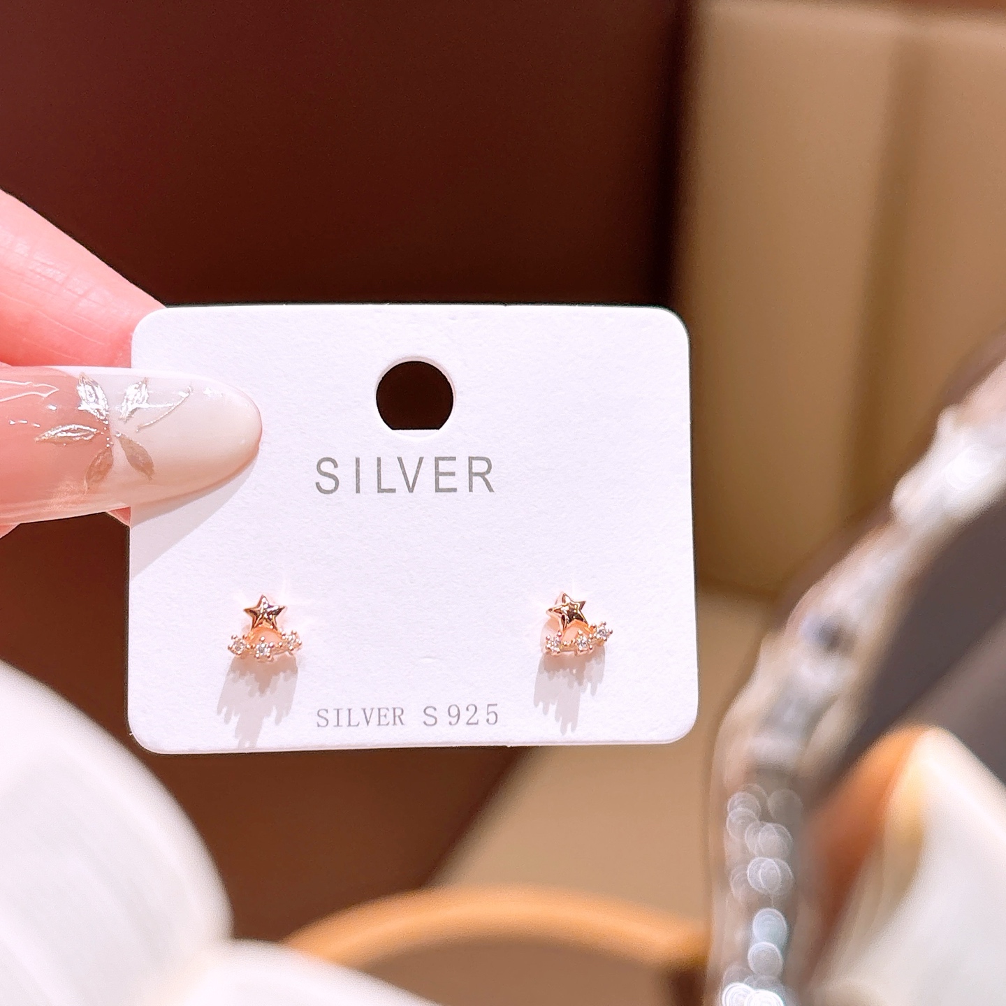 925 Silver Earrings Vintage New Year Silver