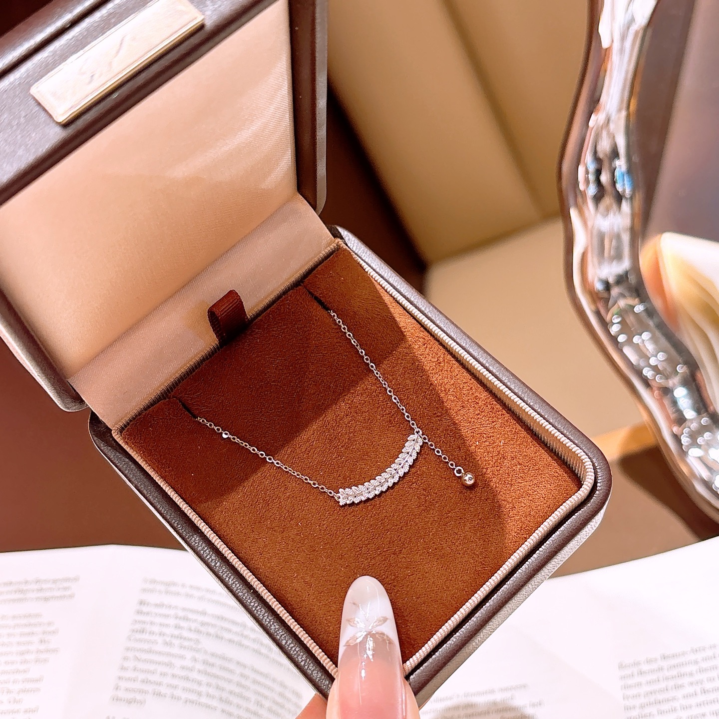 フレンチS925スターリングシルバーネックレスシルバー 旅行