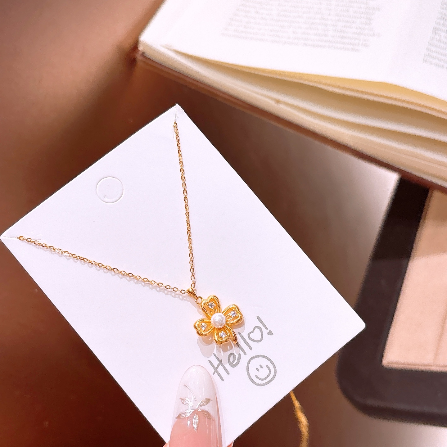 甘いファインシルバーネックレスゴールド 母の誕生日