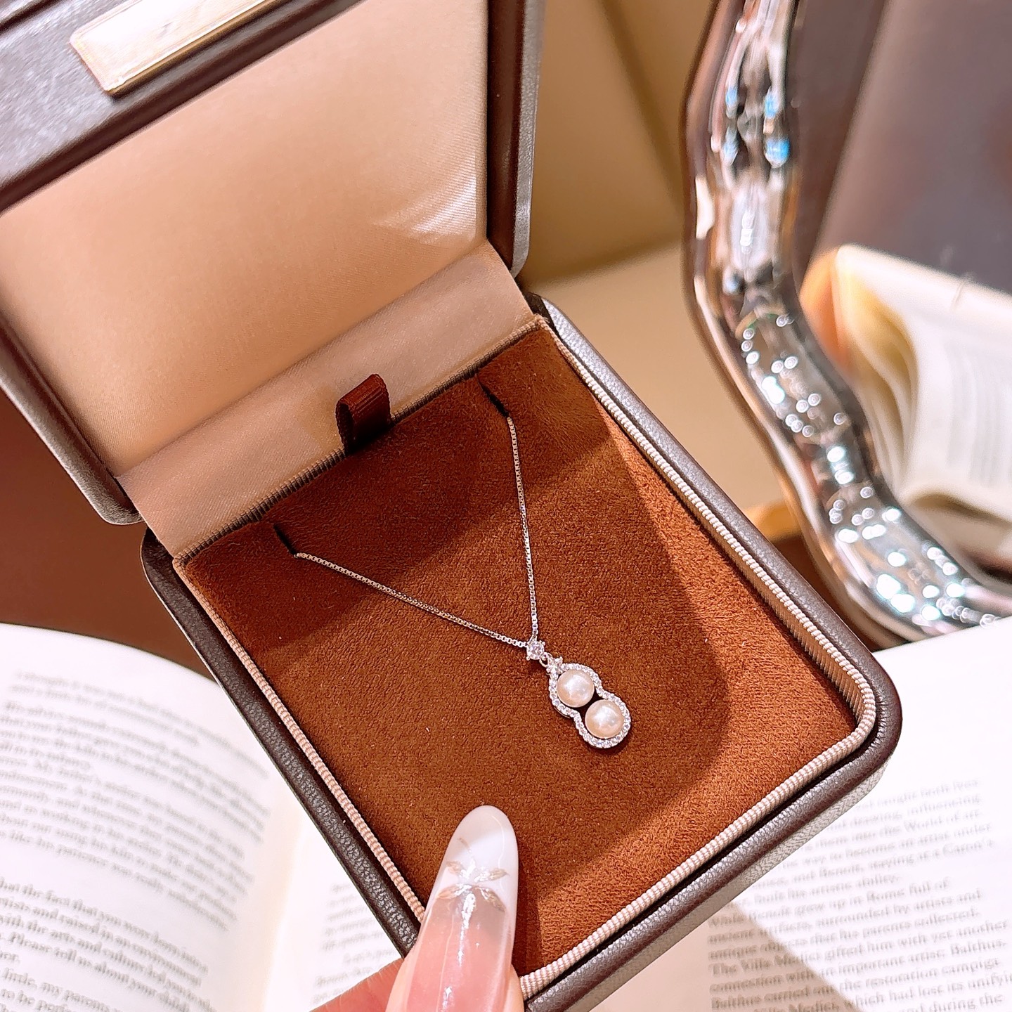 甘いS925スターリングシルバーネックレスゴールド 通勤