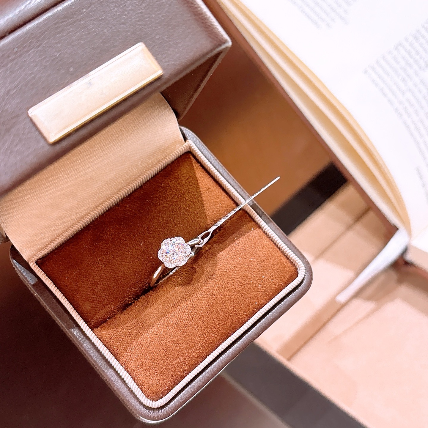 S925 Sterling Silver Moissanite Ring Intellectual Travel Silver