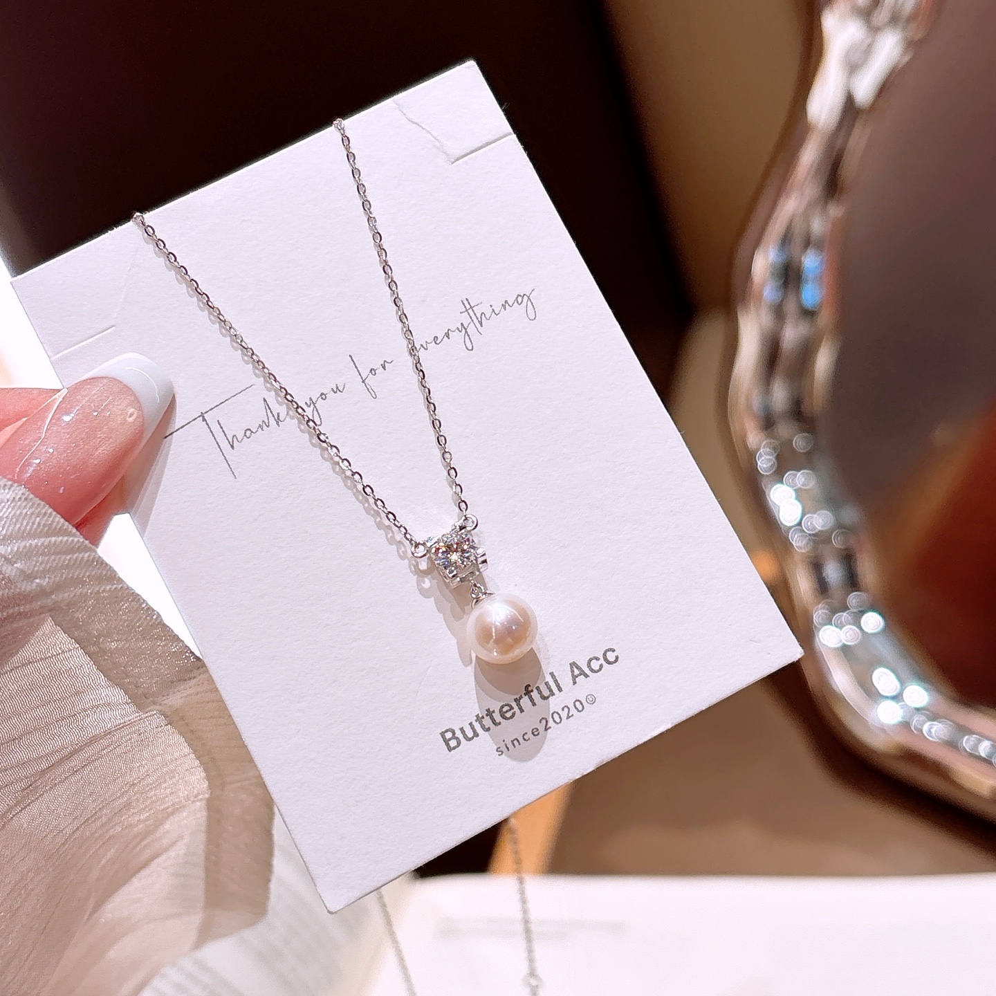 ラグジュアリーファインシルバーモアッサナイトネックレスゴールド ウェディングギフト