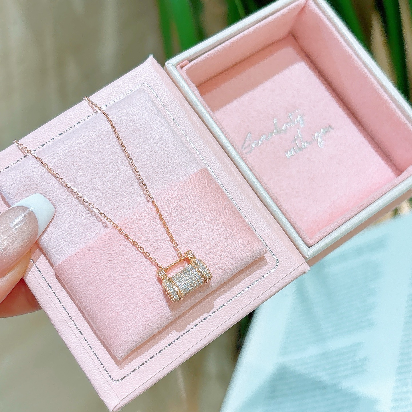 ミニマル純銀ネックレスゴールド プロポーズ