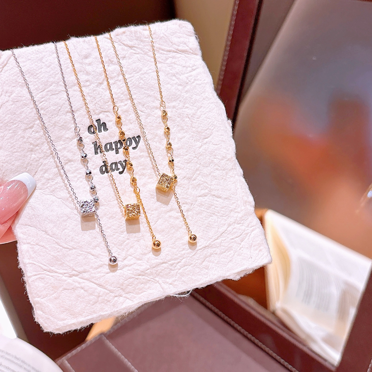 甘い低アレルギー銀ネックレスシルバー ギフト