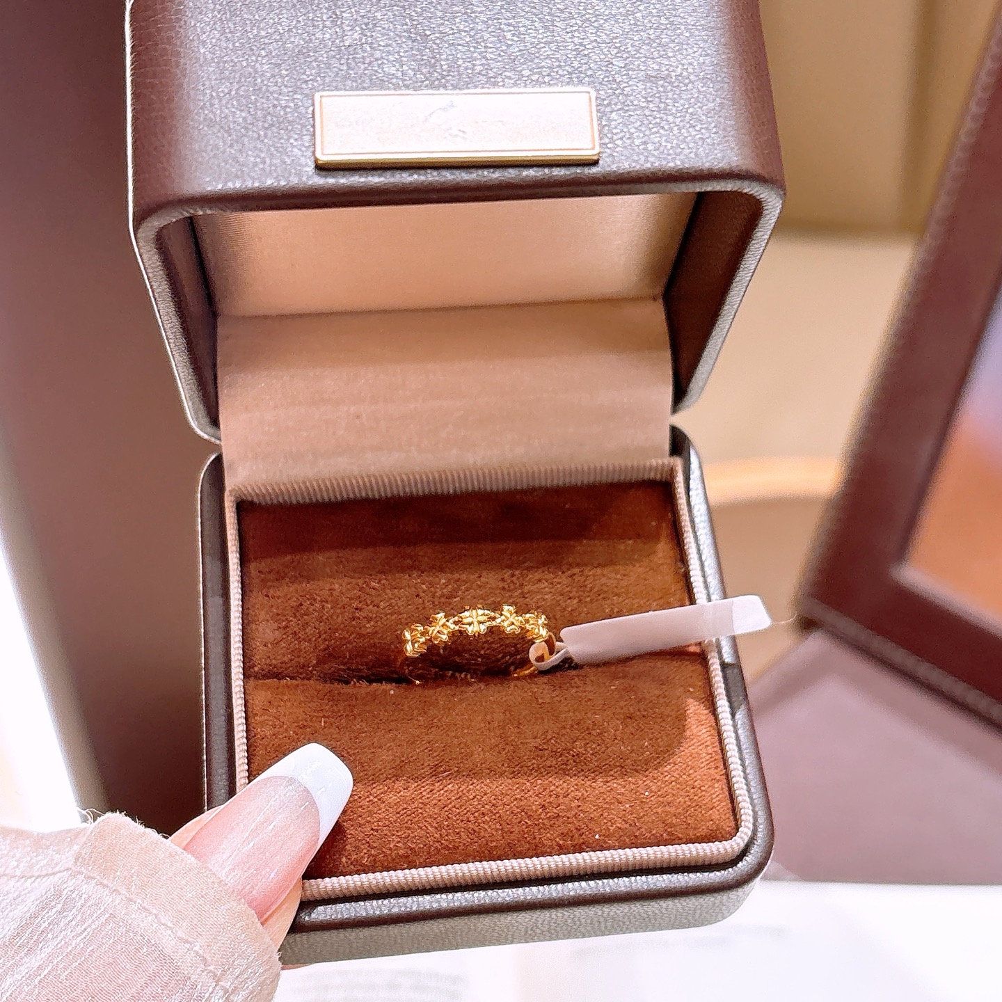 甘辛ニッケル無添加銀リングゴールド 誕生日