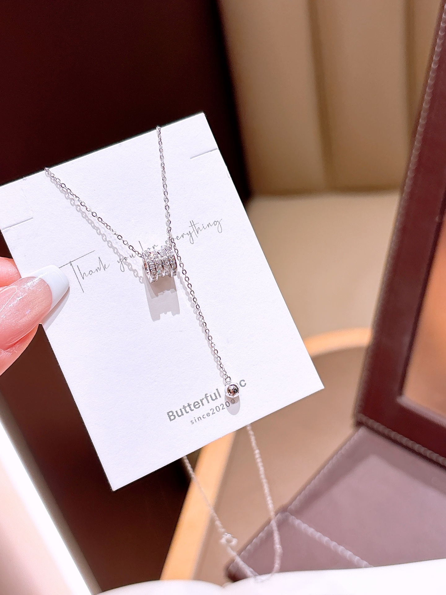 精巧ニッケル無添加銀ネックレスシルバー 新築祝い