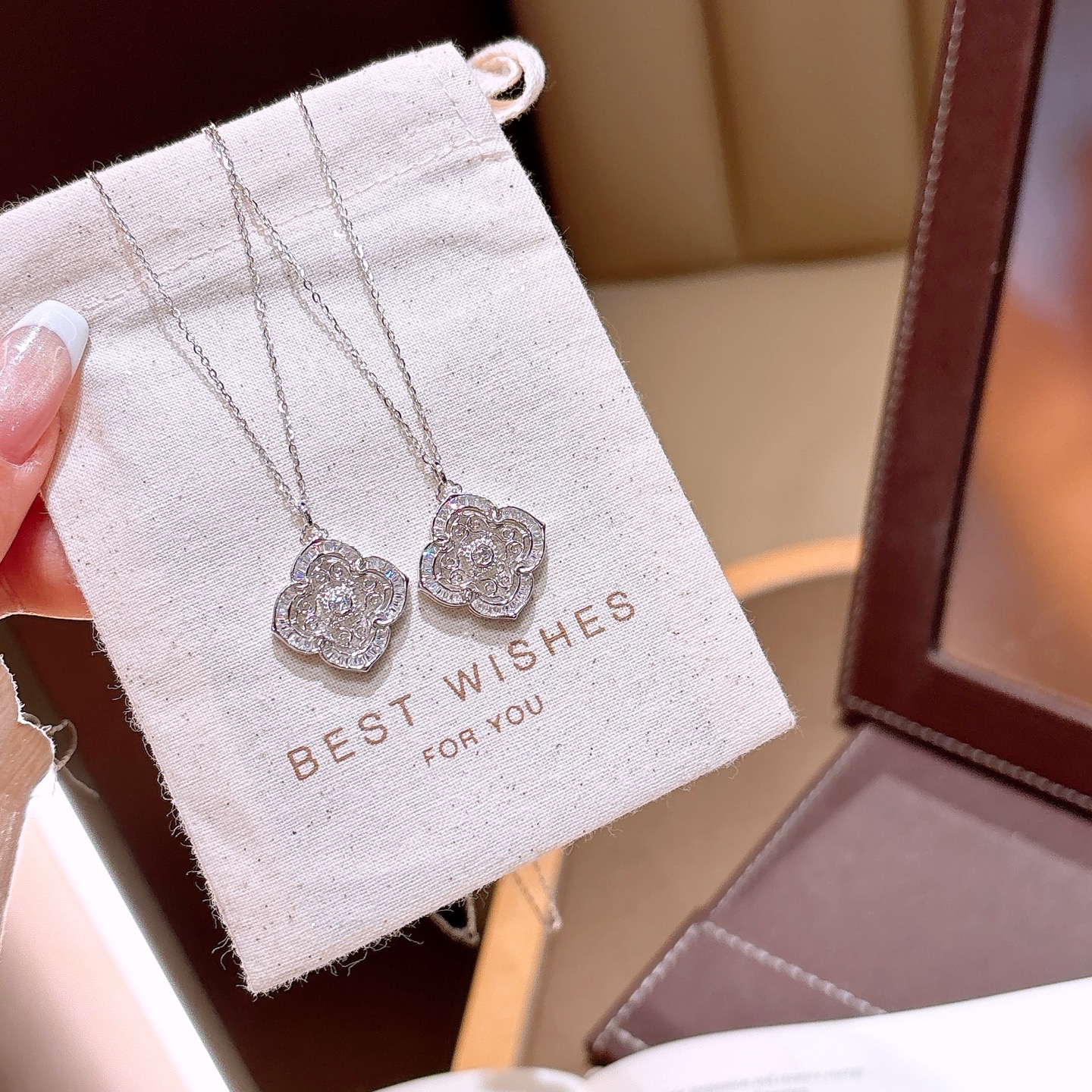 甘いニッケル無添加銀ネックレスゴールド プロポーズ