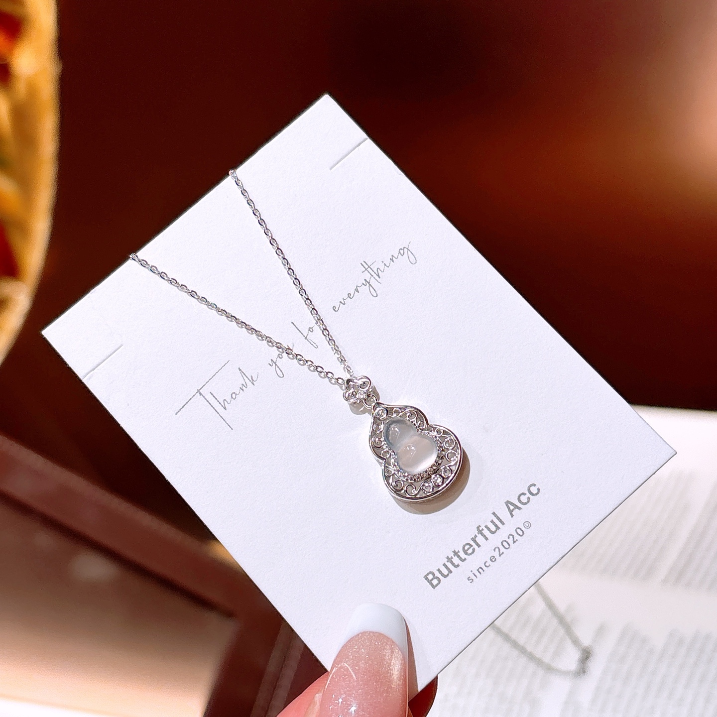 甘辛純銀ネックレスゴールド 通勤