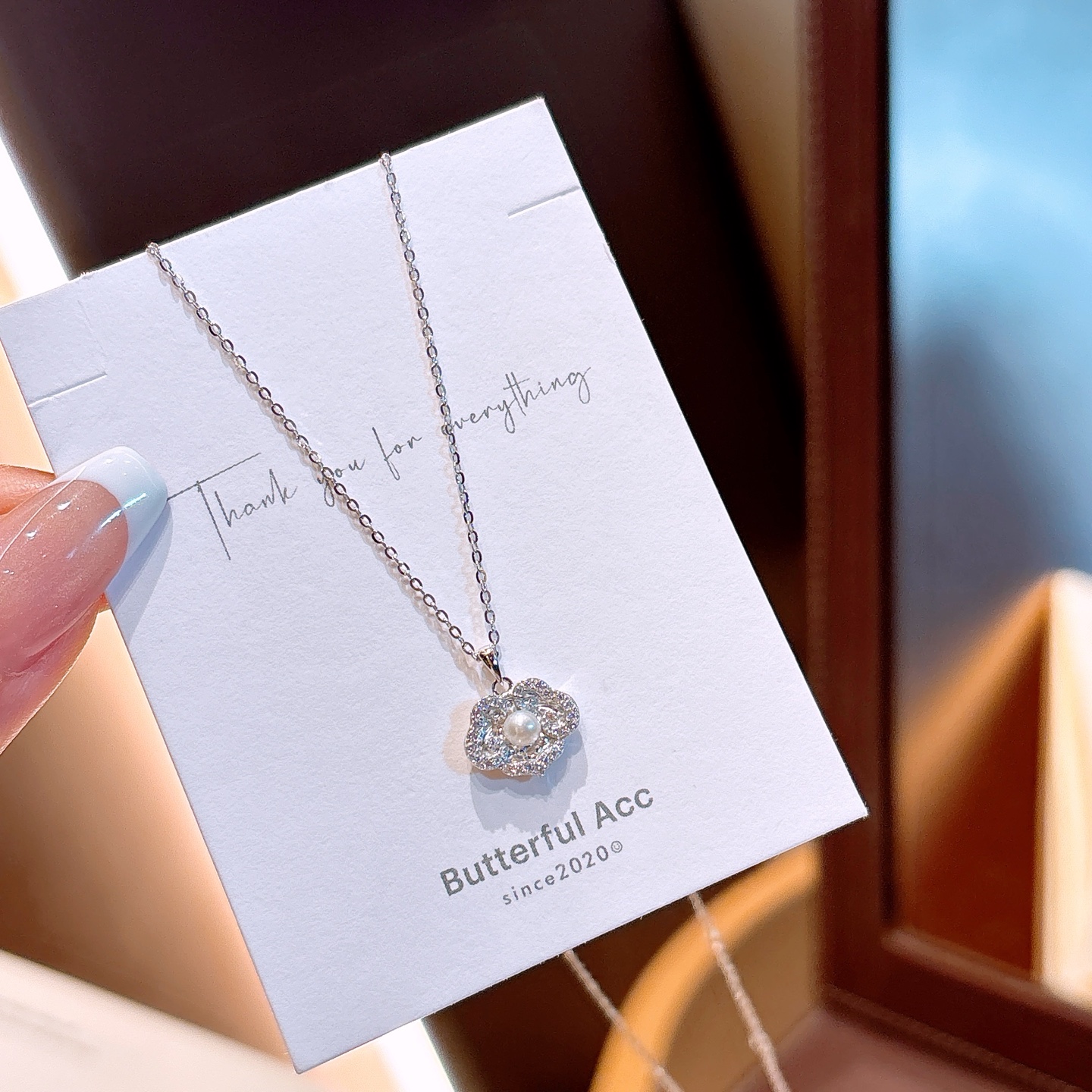 アーティスティック純銀ネックレスゴールド 記念日