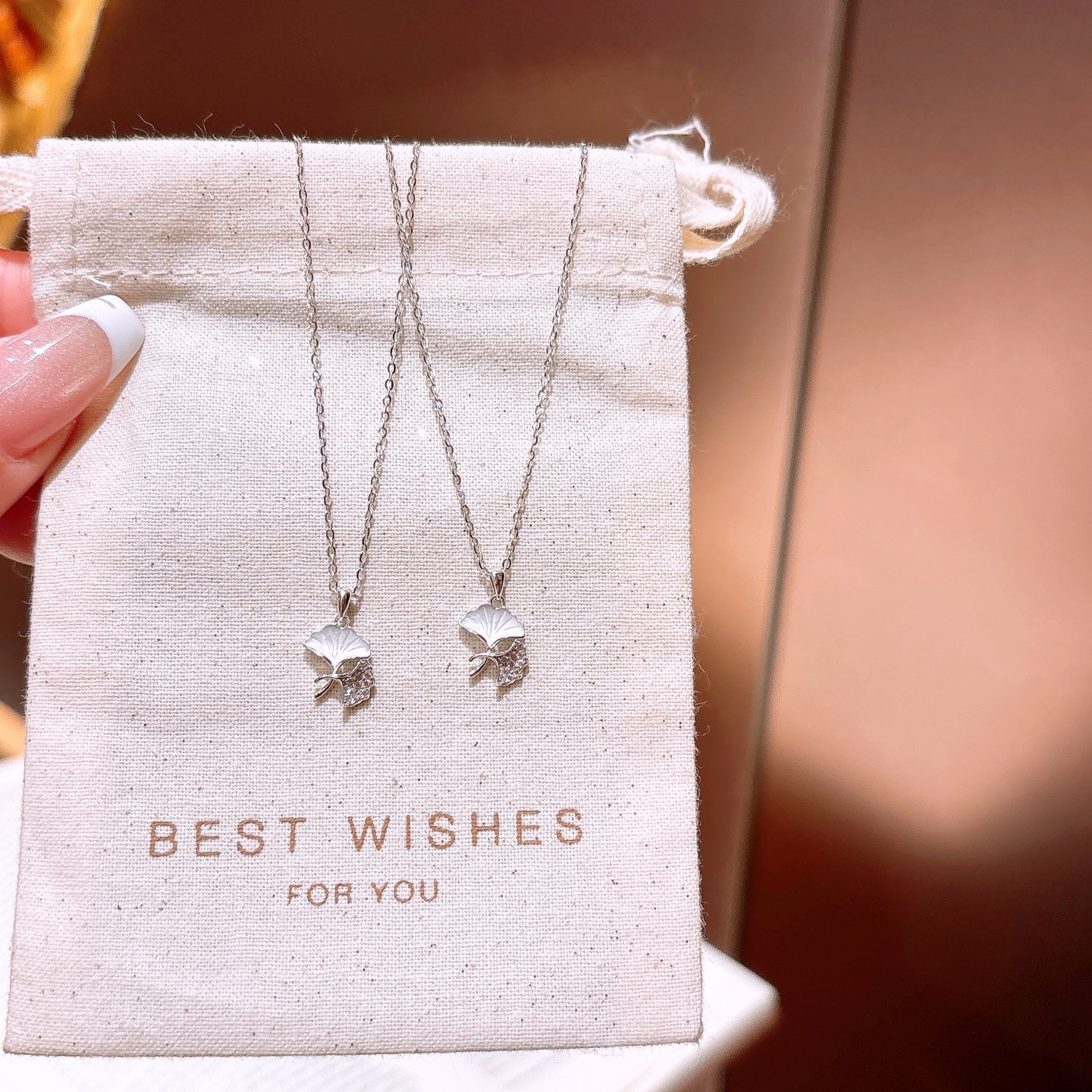 森ガール低アレルギー銀ネックレスシルバー ギフト