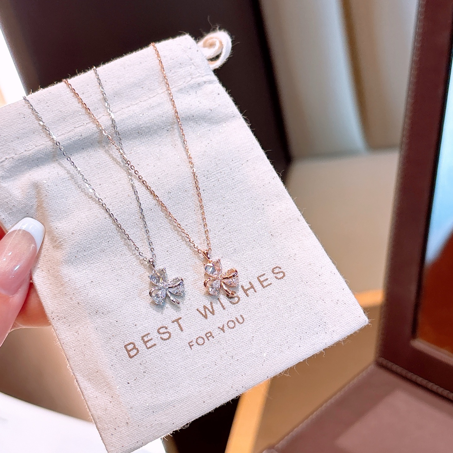 ガーリー低アレルギー銀ネックレスシルバー 日常使い