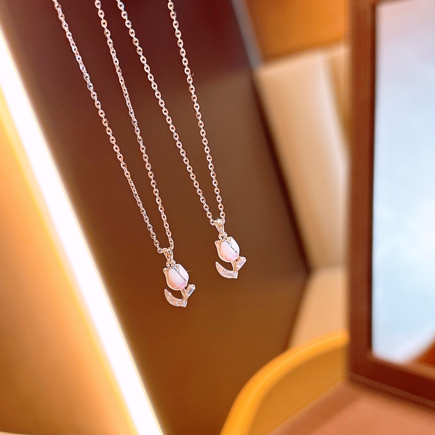 ガーリーニッケル無添加銀ネックレスシルバー 新年