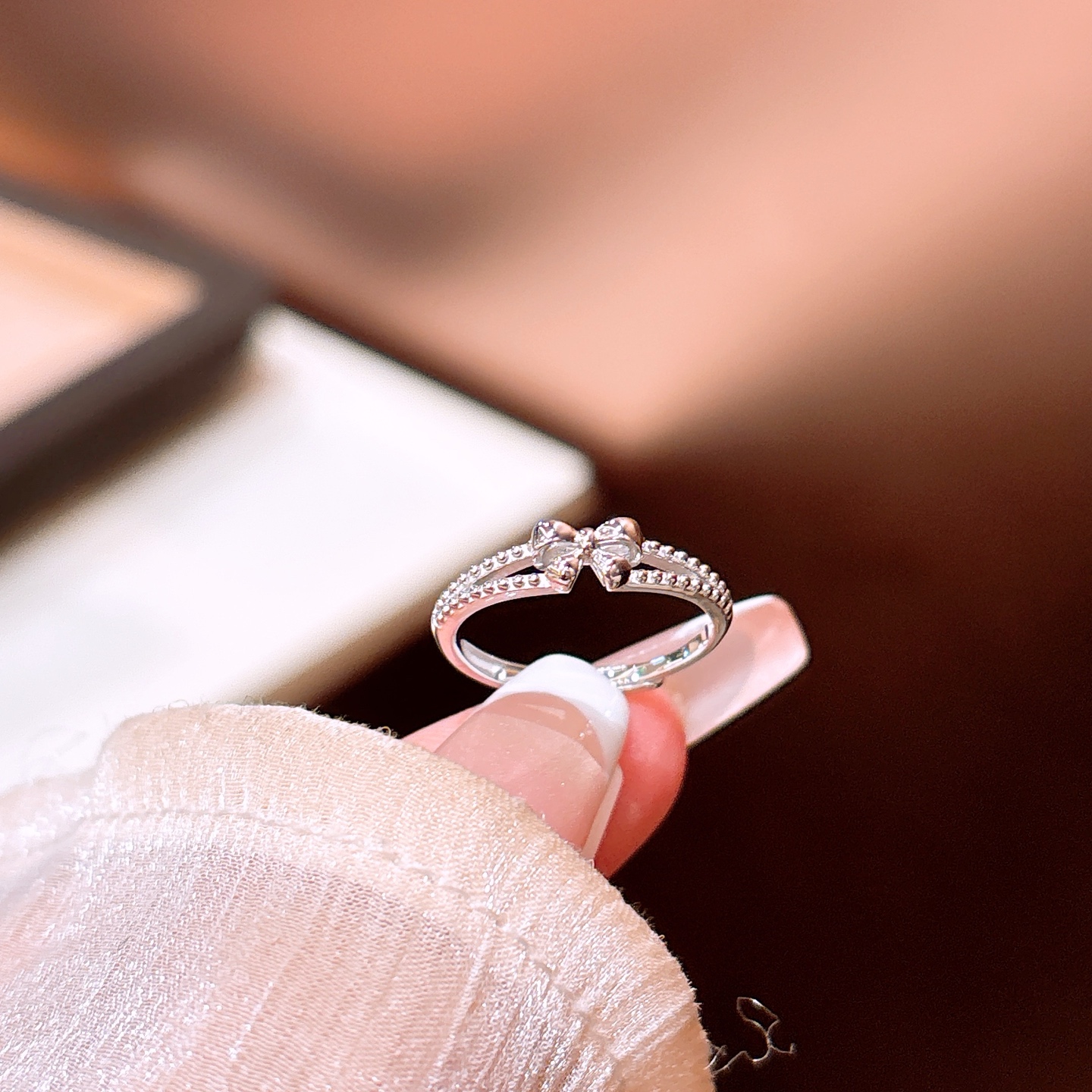 Solid Silver Ring Intellectual Workplace Silver