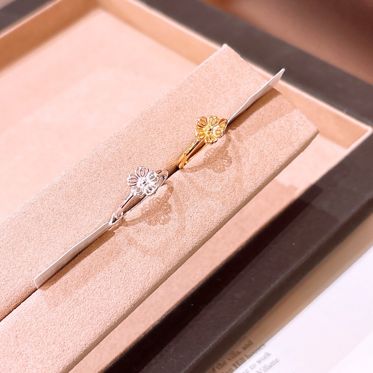 Massivsilber Ring Ultra minimalistisch Bankett Gold