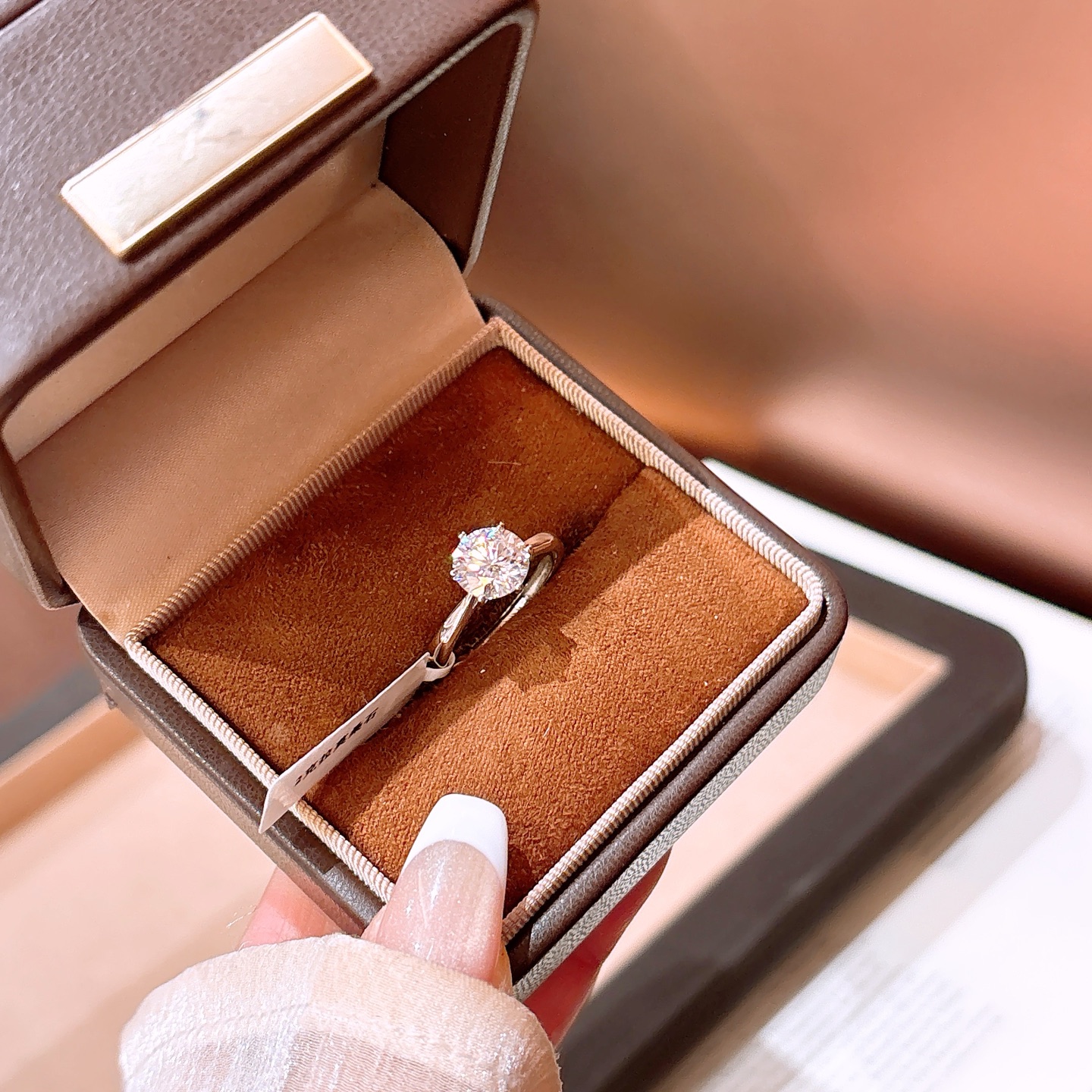 Nickel Free Silver Moissanite Ring Precision Birthday Silver