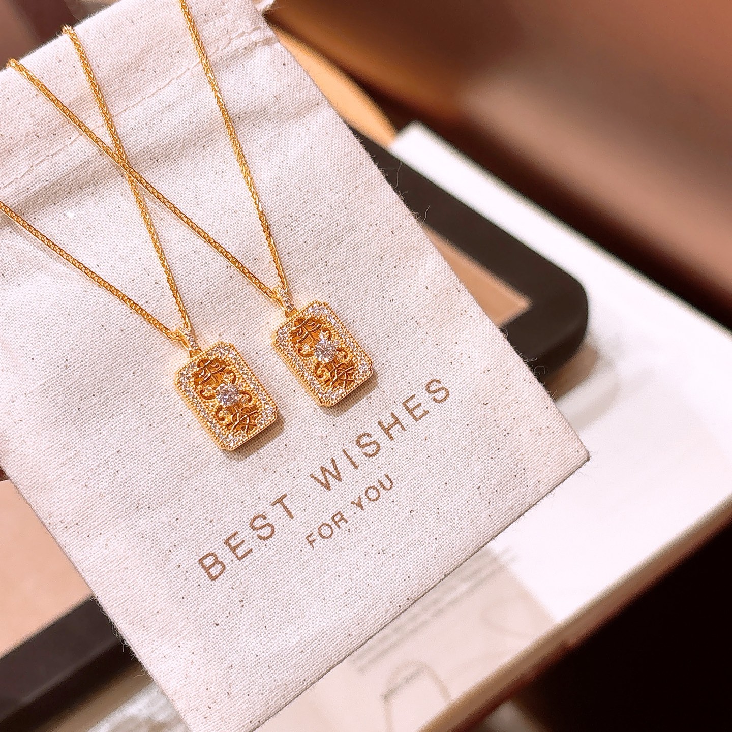 ファッションアレルギー対応シルバーネックレスゴールド 母の誕生日