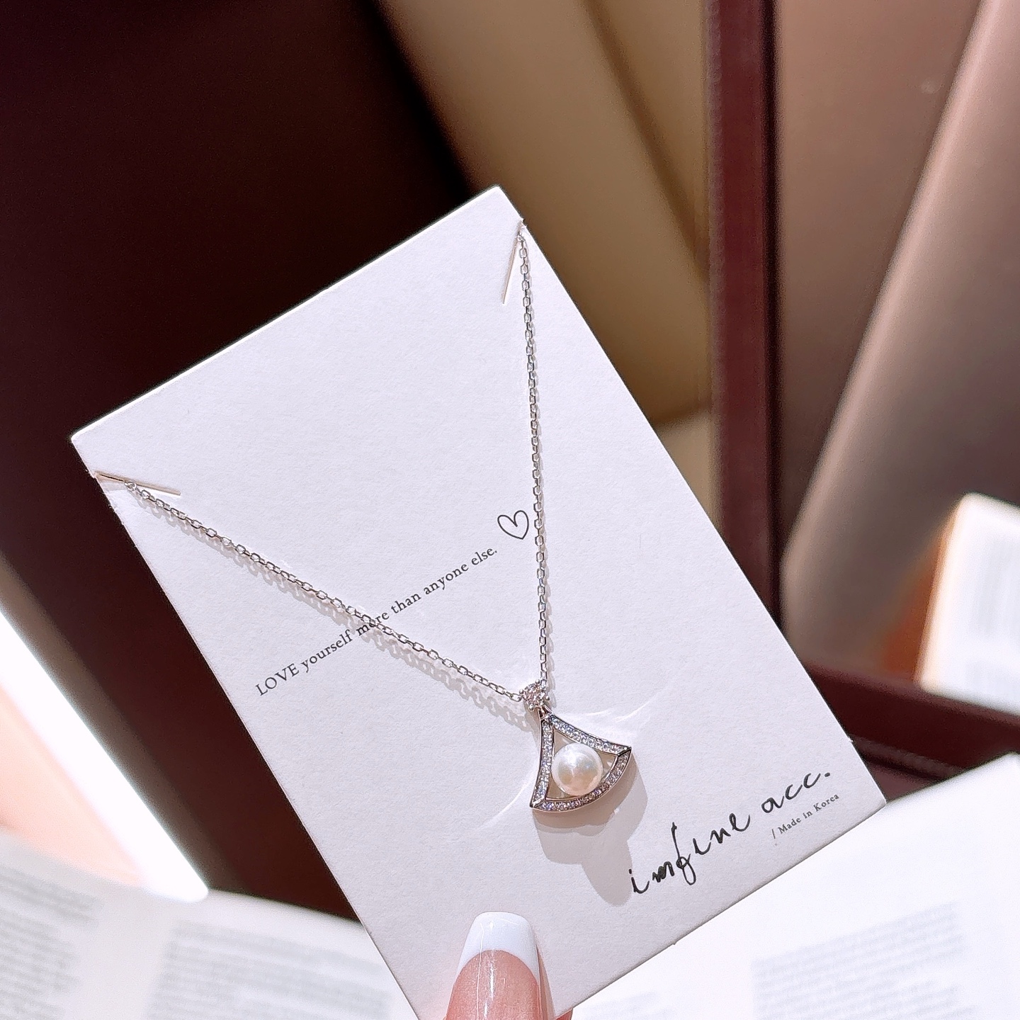 S925 Sterling Silver Moissanite Necklace Fresh Graduation Gold