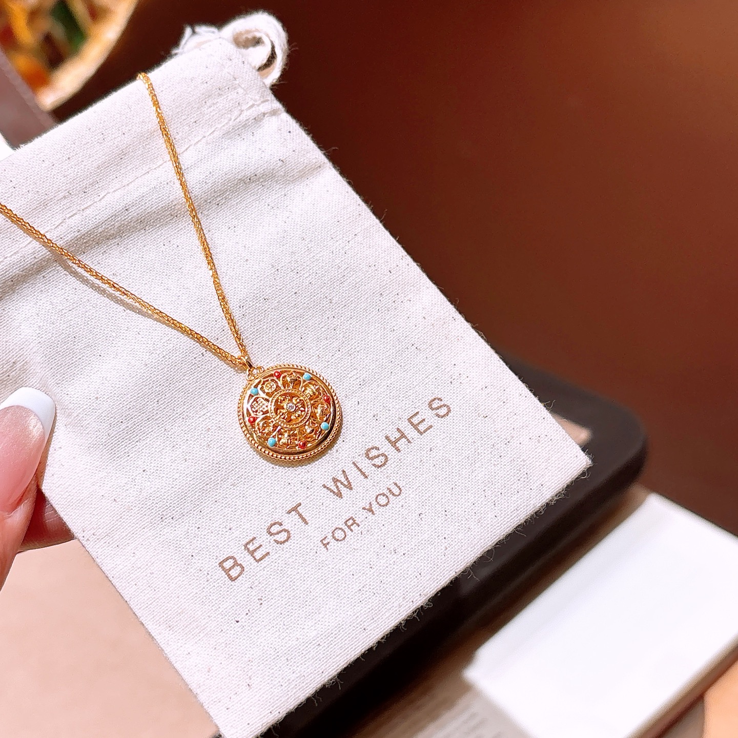 ラグジュアリー高品質シルバーネックレスゴールド 婚約