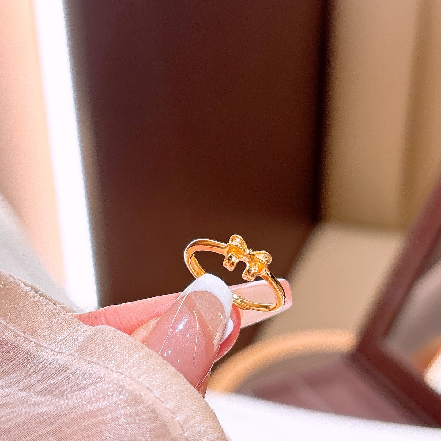 Solid Silver Ring Ultra Minimal Annual Party Gold