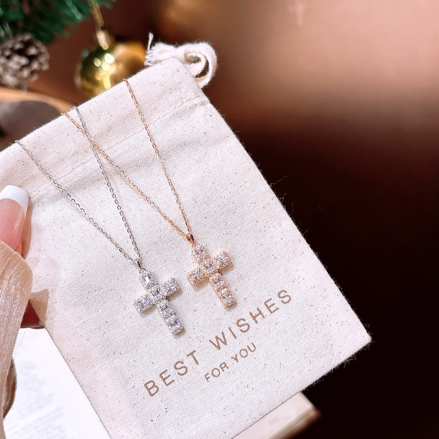 可愛いS925スターリングシルバーネックレスシルバー ウェディング