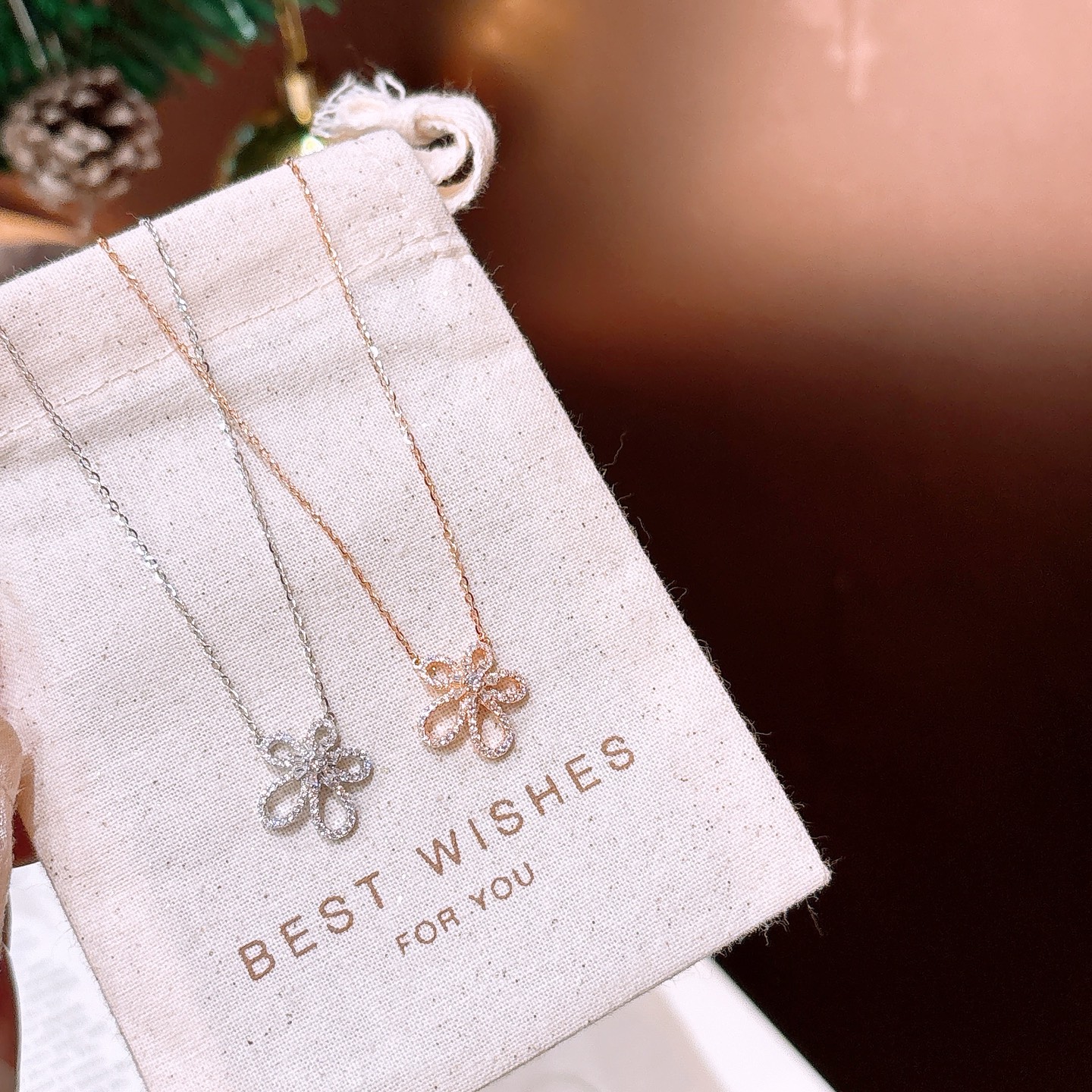 レトロ高品質シルバーネックレスゴールド ウェディング