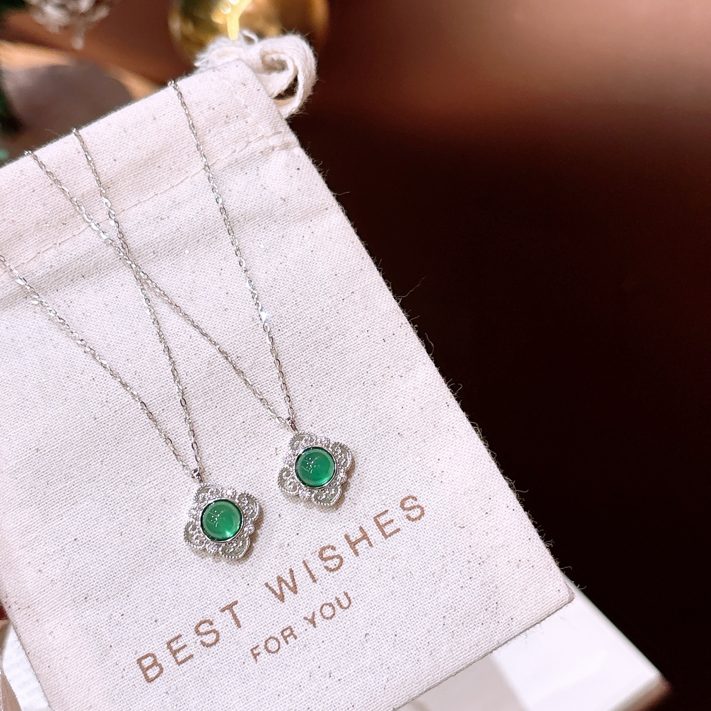 フレンチ純銀ネックレスゴールド 父の日