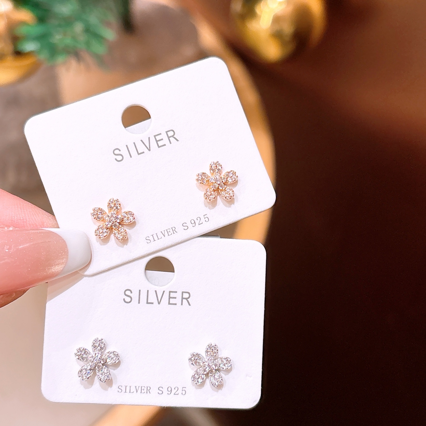 ガーリー純銀イヤリングシルバー 告白