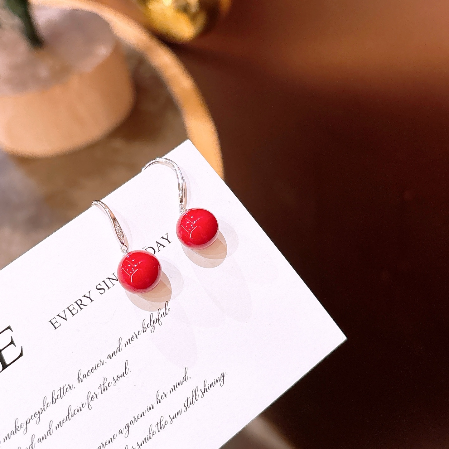 Low Allergy Silver Drop & Thread Earrings Pure Party Silver