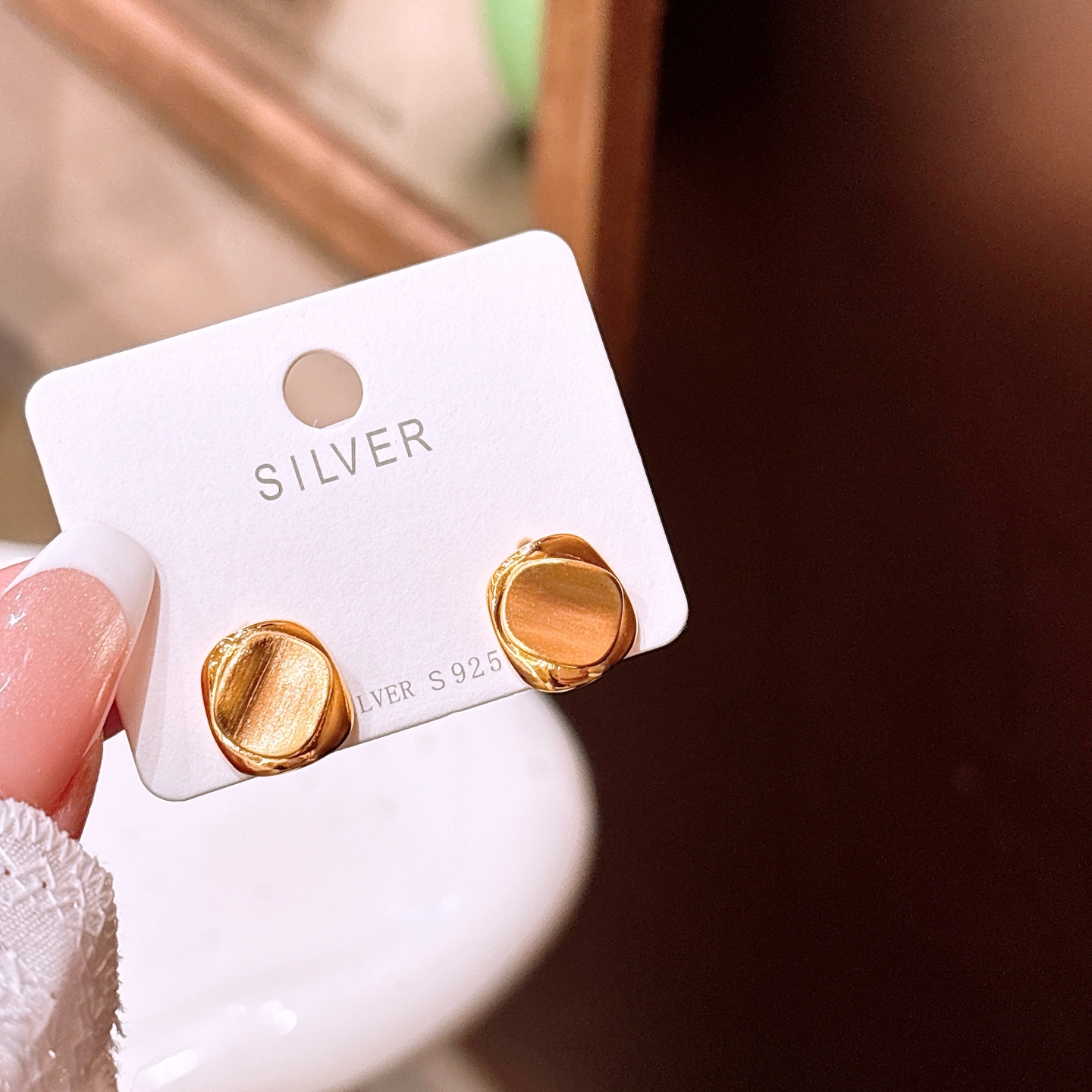 高級感低アレルギー銀イヤリングシルバー 母の日