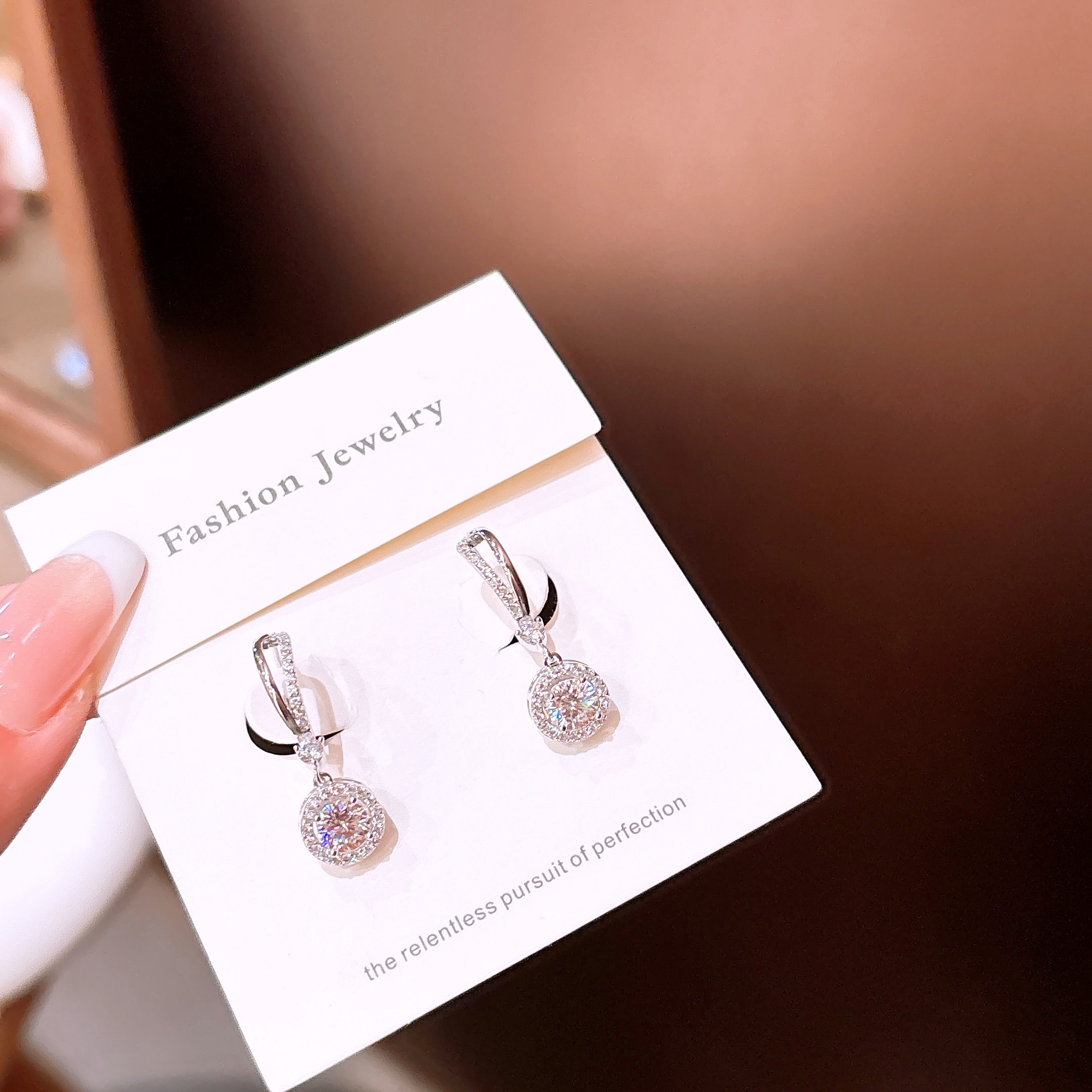 S925 Sterling Silver Moissanite Ear Cuffs Playful Wedding Registration