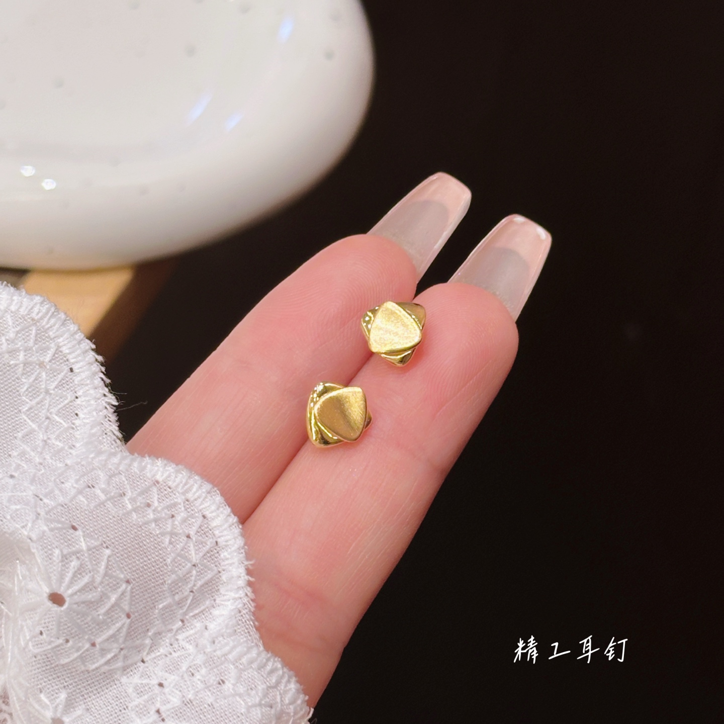 遊び心925シルバーイヤリングゴールド 母の誕生日