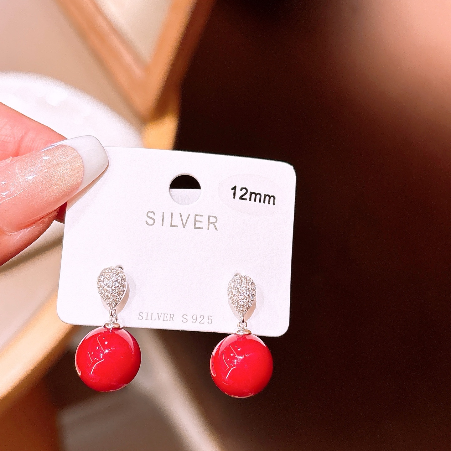 S925 Sterling Silver Earrings Delicate Office Silver